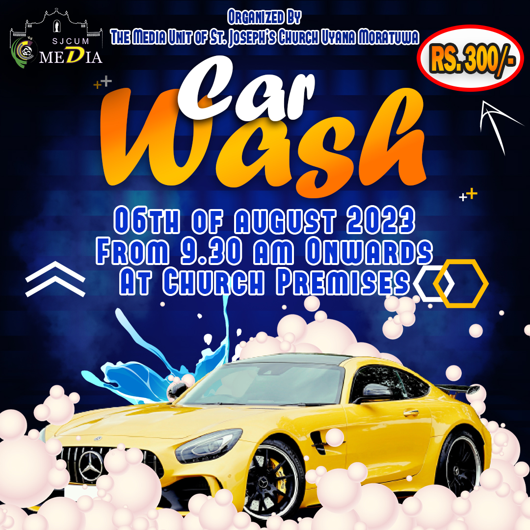 Poster to promote Car Wash Fundraiser